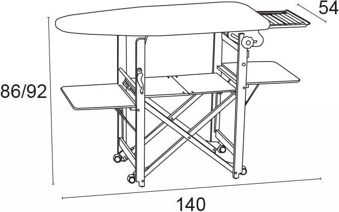Produktbild Europe & Nature Bügelbrett (115 x 54 cm)