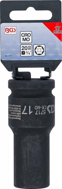 Actual product image BGS Kraft-Steckschlüssel-Einsatz (17 mm)