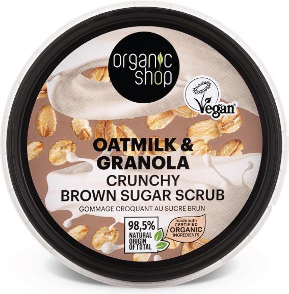 Actual product image Organic Shop Knuspriges Körperpeeling mit Hafer und Granola aus braunem Zucker (250 ml)