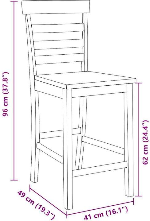 Produktbild vidaXL Barhocker