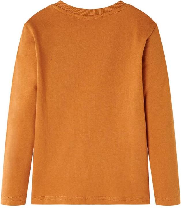 Immagine prodotto VidaXL Camicia da bambino a maniche lunghe ocra scuro 116,Materiale: 100 (116)