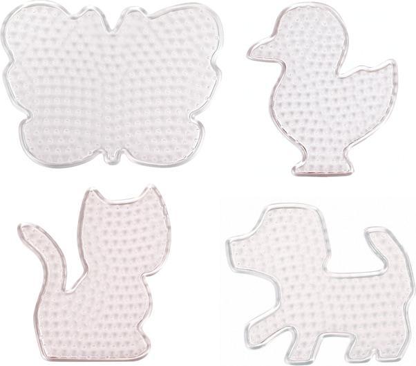 Actual product image Playbox 4 Steckplatten für Bügelperlen - weiss