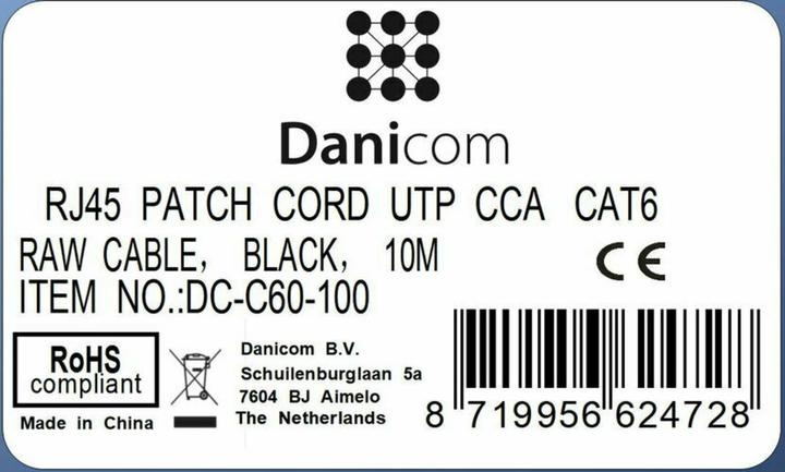 Produktbild Dsit CAT 6 Netzwerkkabel U/UTP (U/UTP, CAT6, 10 m)