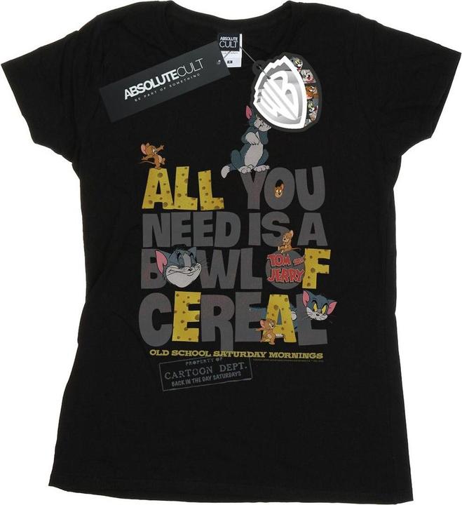 Actual product image Tom & Jerry Womens/Ladies All You Need Is Cotton T-Shirt (XXL)