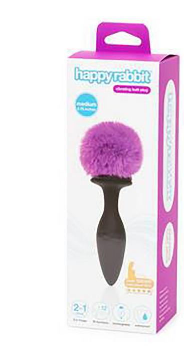 Immagine prodotto Happy Rabbit Plug anale vibrante ricaricabile medio nero/viola