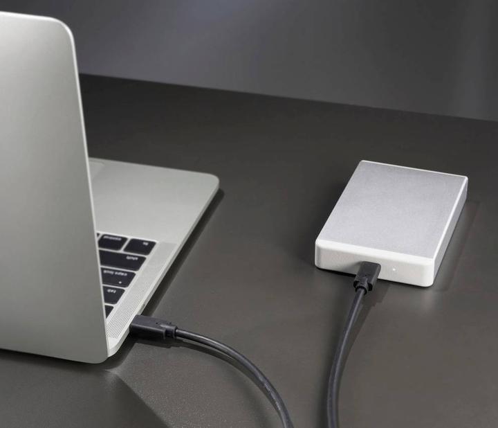 Produktbild Renkforce USB-C -Displaykabel USB 3.2 Gen2x2 Stecker 50.00 cm Schwarz TPE-Mantel (RF-5501100) (0.50 m, USB 3.2 Gen 2x2)