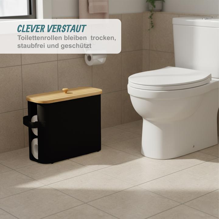 Actual product image Relaxdays Toilet roll storage