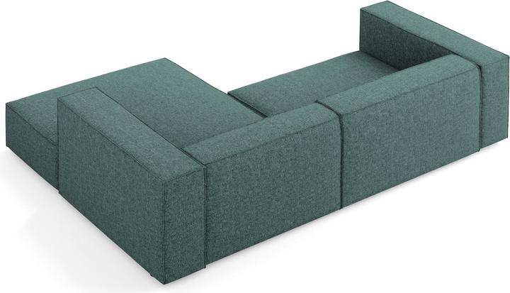 Actual product image Cosmopolitan Design Right Corner Sofa, "Arendal", 3 Seats, Petrol, 224x166x70 Made in Europe (Corner sofa)