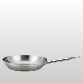 Immagine prodotto Kelomat Padella rotonda senza coperchio (24 cm, Padella per friggere, Acciaio inossidabile)