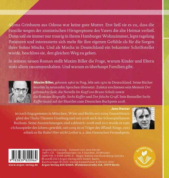 Produktbild Mama Odessa (Maxim Biller, Deutsch)