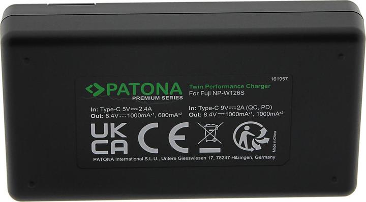 Produktbild Patona Premium Twin Ladeg. Fuji NP-W126 (Kamera Akku Ladegerät)