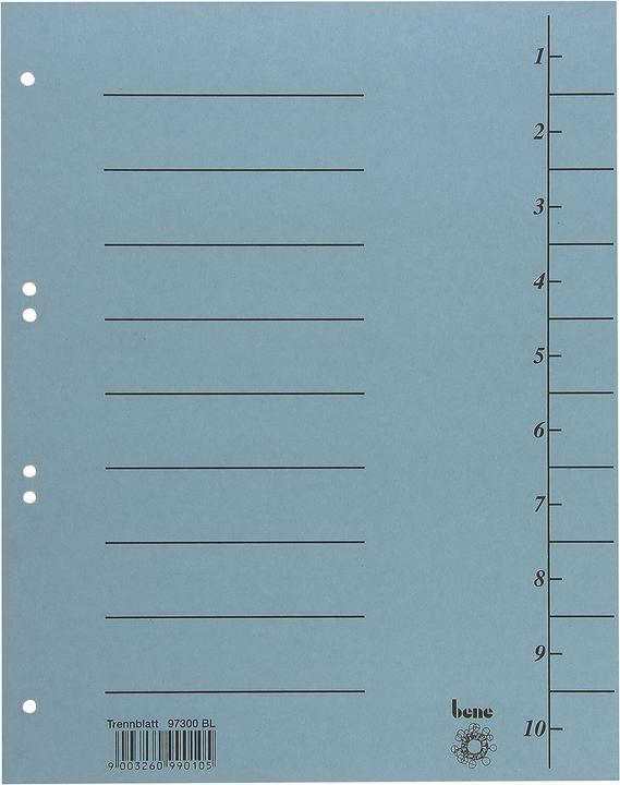 Actual product image Bene Separator sheet Use for paper format: DIN A4 Material: Cardboard