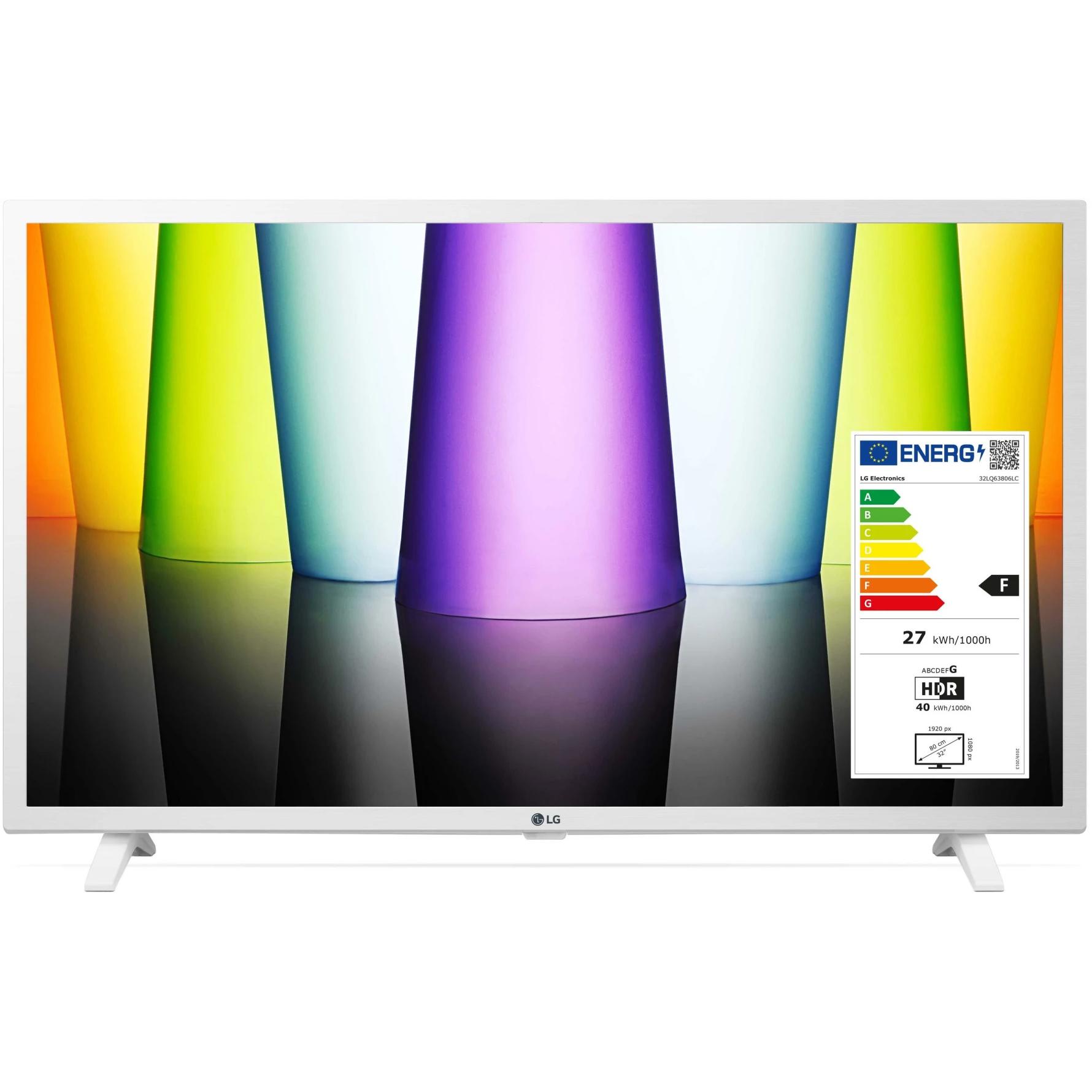 LG 32LQ63806LC (32", LQ63, LED, Full HD, 2022), TV, Weiss