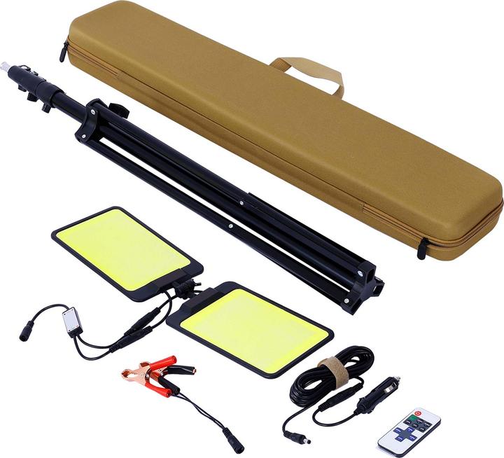 Produktbild Wiltec Campinglampe höhenverstellbar V3 LED Strahler 55W 11000 lm Anschluss 12V