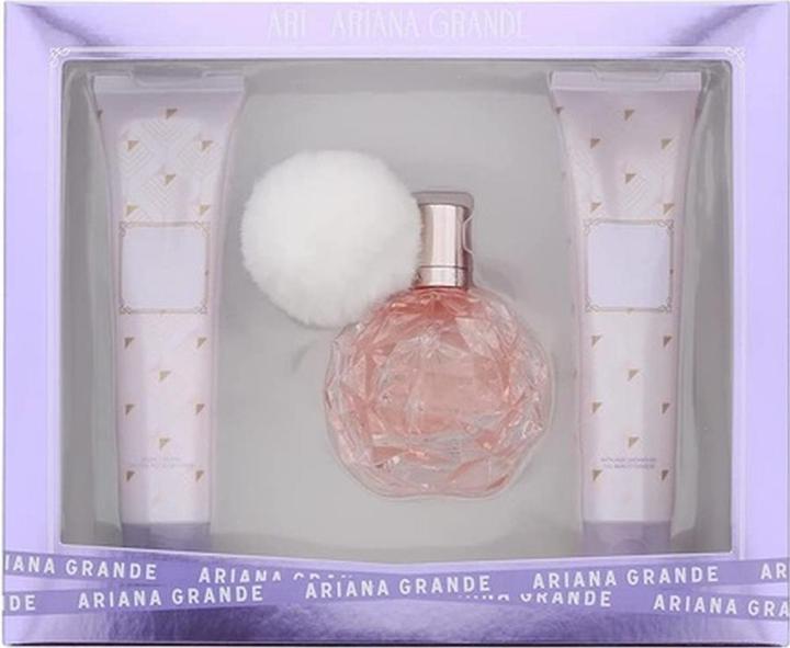 Image du produit Ariana Grande Ari Coffret Cadeau Eau De Parfum 100ml Lotion Corporelle 100ml Gel Bain et Douche 100ml (Coffret de parfum)