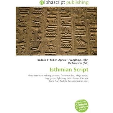 Isthmian Script, Fachbücher