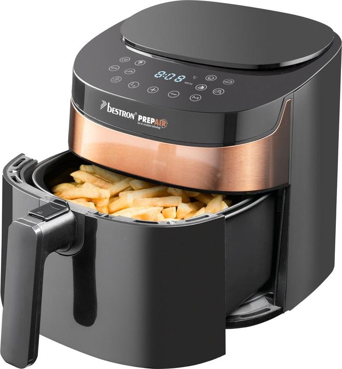Actual product image Bestron Hot air fryer 4 litre, copper