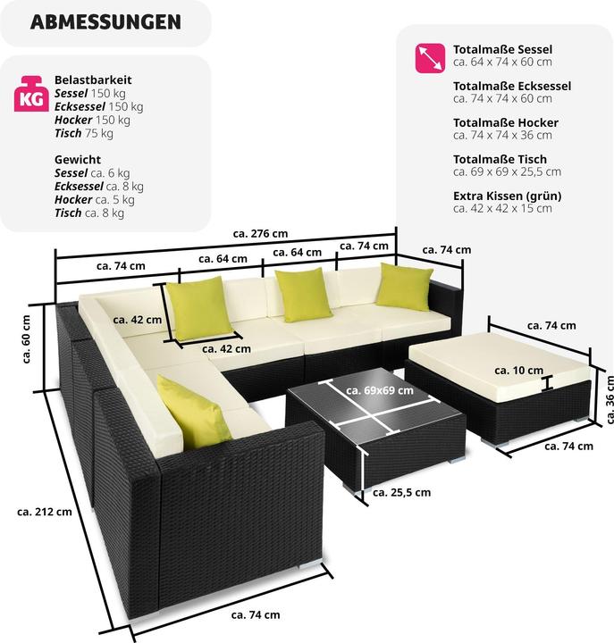 Produktbild tectake Marbella