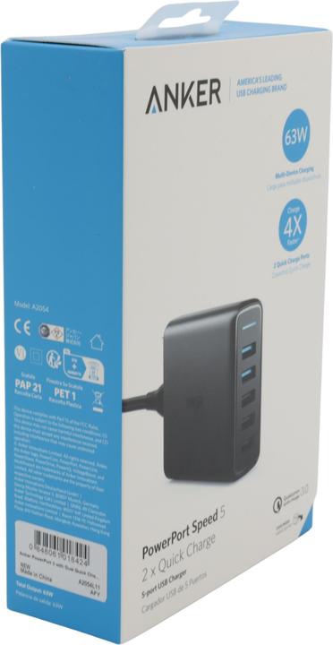 Image du produit Anker PowerPort Speed 5 (63 W)