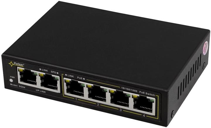 Pulsar SWITCH GIGABIT POE 4+2 SG64 (6 Ports)