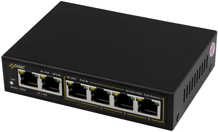 Produktbild Pulsar SWITCH GIGABIT POE 4+2 SG64 (6 Ports)