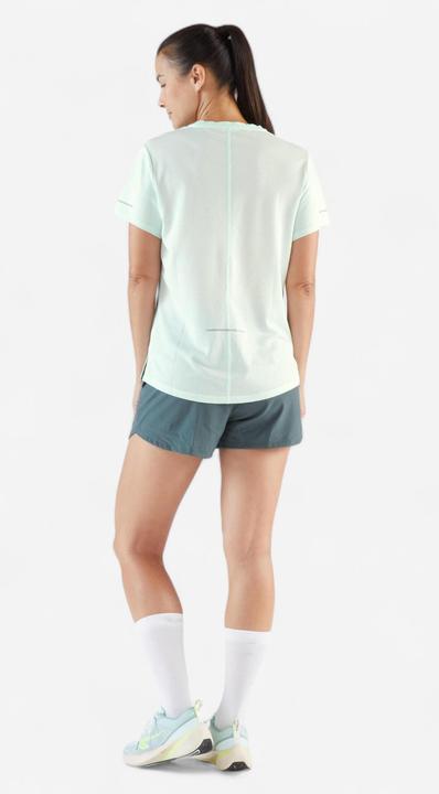 Image du produit Kiprun T-shirt running respirant femme - run 500 dry bleu vert (L)
