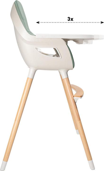 Actual product image BabyGo Skandi high chair green (Highchair)