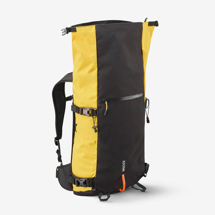 Immagine prodotto Wedze Zaino Roll Top Strong Freeride 30 L per sci/snowboard - Giallo (30 l)