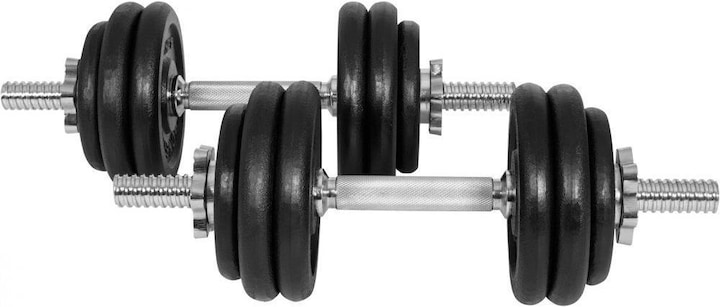 8 x 2.5 kg, 4 x 1.25 kg