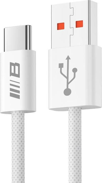 Image du produit Blueo - Data Cable - USB-A to Type-C, Braided, Fast Charging, 6A - White