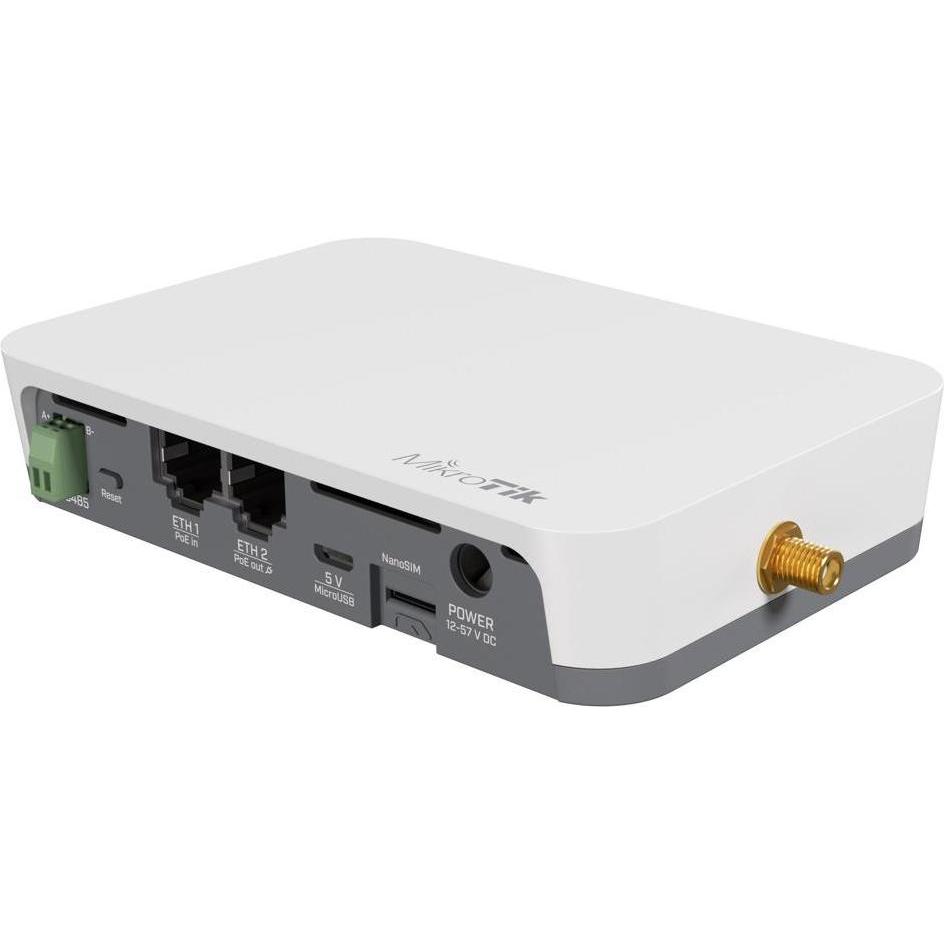 MikroTik KNOT LR8G Kit - IoT Gateway mit 650MHz CPU, 64MB RAM, 2 x 10100Mbps Ethernet po, Router