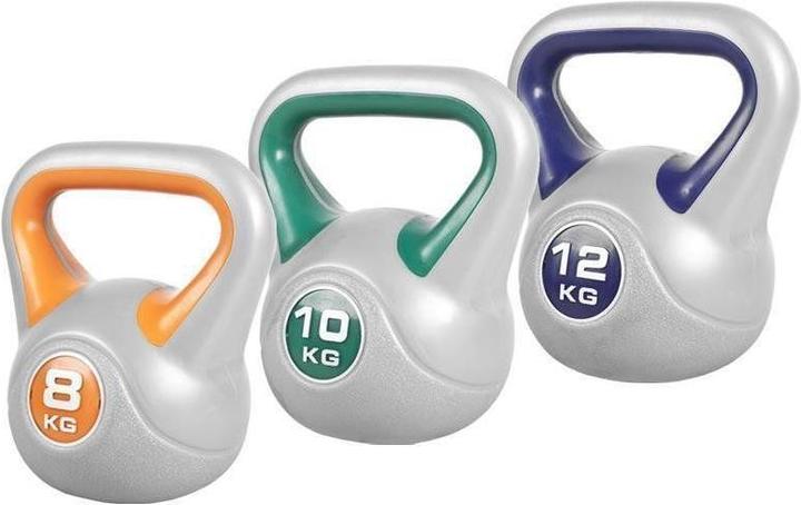 Produktbild Gorilla Sports Kettlebell Set (1 x 8 kg, 1 x 12 kg, 1 x 16 kg, 1 x 4 kg, 1 x 10 kg, 1 x 3 kg, 1 x 14 kg, 1 x 18 kg, 1 x 6 kg, 1 x 20 kg)