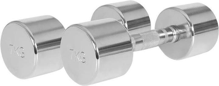 Actual product image Gorilla Sports Chrome dumbbells (2 x 7 kg)