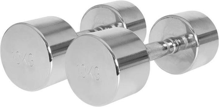 Actual product image Gorilla Sports Chrome dumbbells (2 x 10 kg)