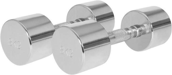 Actual product image Gorilla Sports Chrome dumbbells (2 x 8 kg)
