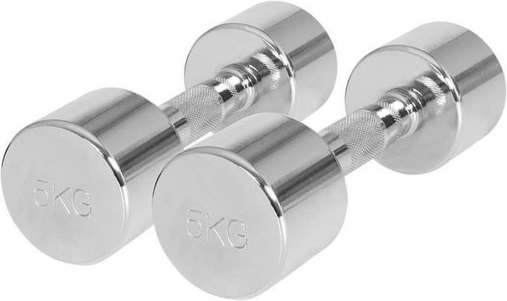 Actual product image Gorilla Sports Chrome Dumbbells (2 x 5 kg)