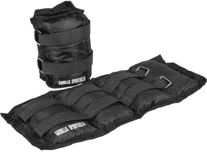 Gorilla Sports Manchettes de poids (2 x 2 kg)