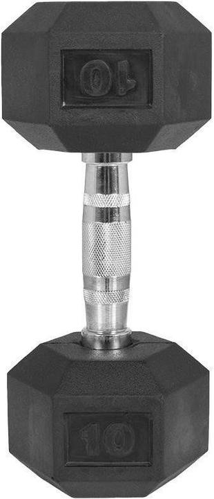 Image du produit Gorilla Sports Haltère Studio Hexagon en caoutchouc (1 x 10 kg)