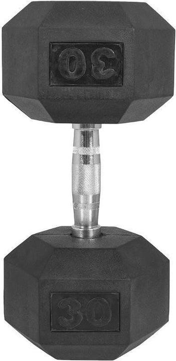 Image du produit Gorilla Sports Haltère Studio Hexagon en caoutchouc (1 x 30 kg)