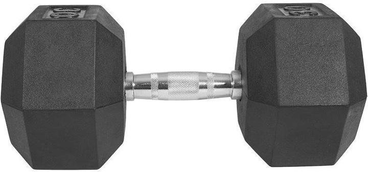 Image du produit Gorilla Sports Haltère Studio Hexagon en caoutchouc (1 x 30 kg)