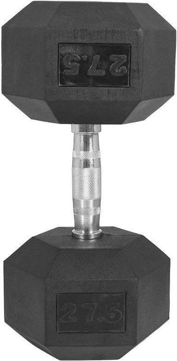 Image du produit Gorilla Sports Haltère Studio Hexagon en caoutchouc (1 x 27,5 kg)