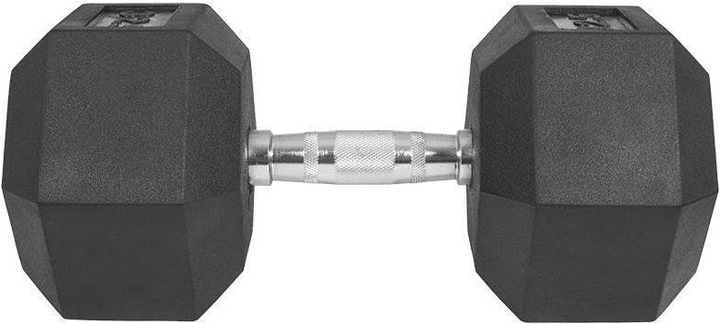 Actual product image Gorilla Sports Hexagon Rubber Studio Dumbbell (1 x 35 kg)