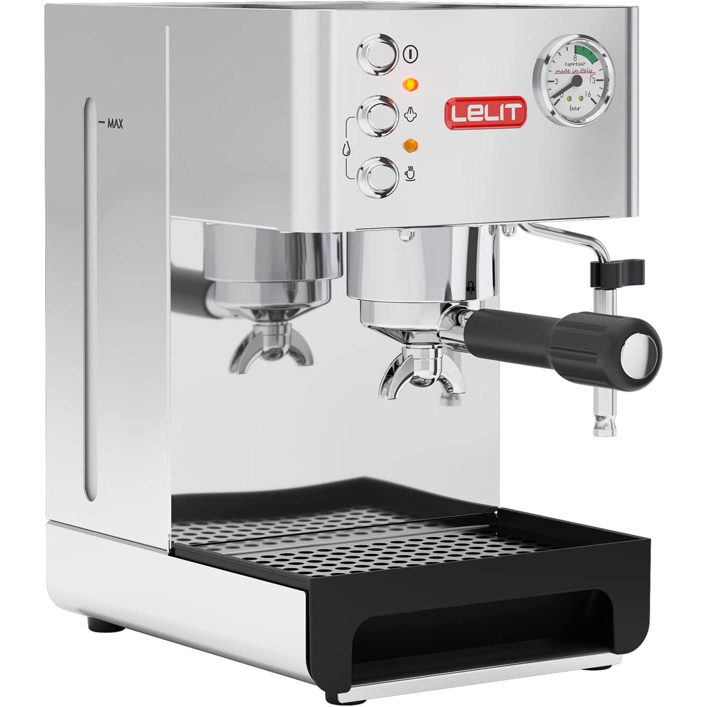Lelit Anna, Siebträgermaschine, Silber
