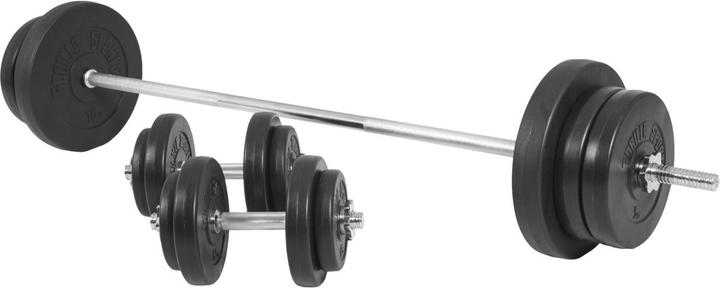 Gorilla Sports Sz-Curlhantelset (2 x 10 kg, 4 x 5 kg, 4 x 2.5 kg, 4 x 1.25 kg)
