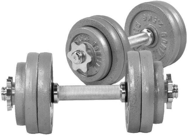 Gorilla Sports set di manubri (8 x 2,5 kg, 4 x 1,25 kg)