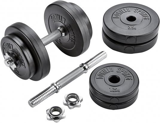 Produktbild Gorilla Sports Hantelset (4 x 1.25 kg, 4 x 2.5 kg)