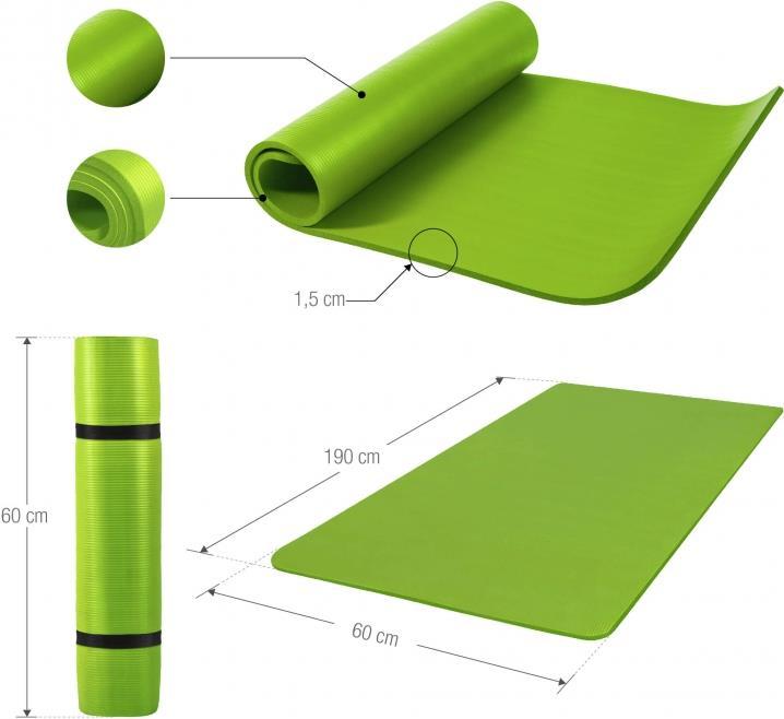 Immagine prodotto Gorilla Sports Tappetino da yoga (15 mm)