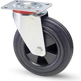 Rs Pro, Möbelrollen, Drehlager Lenkrolle, Rad ø 200mm, 205kg, Ge