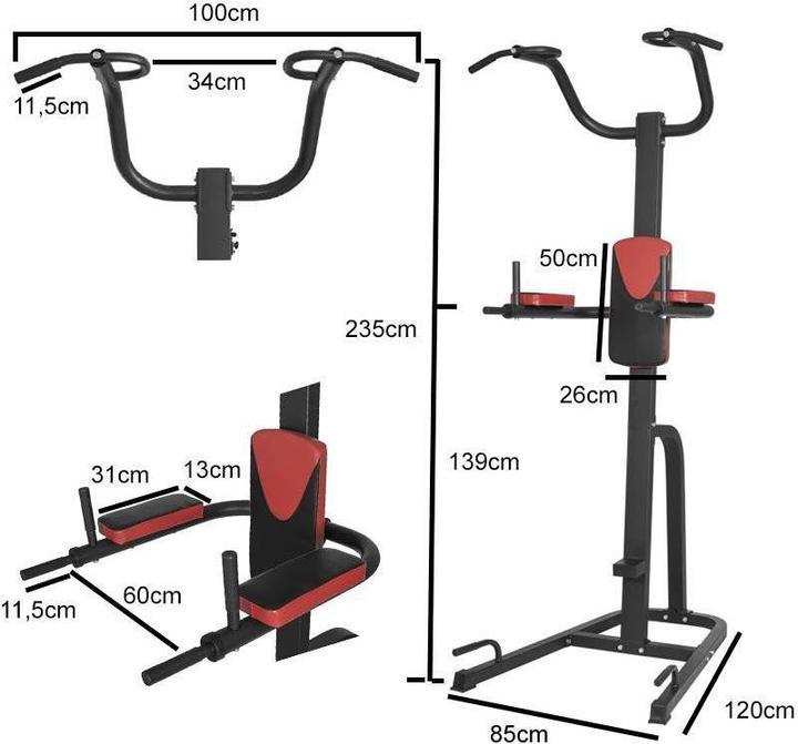 Actual product image Gorilla Sports Pull up station Dip station