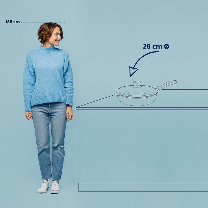 Immagine prodotto Kela Stella Nova (28 cm, Padella per friggere, Alluminio pressofuso)